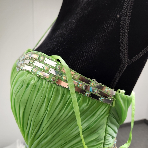 Beautiful Prom Formal Gown in Chartreuse - Picture 8 of 13